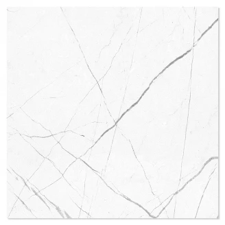 Marmor Klinker Dole Vit Blank Rund 60x60 cm